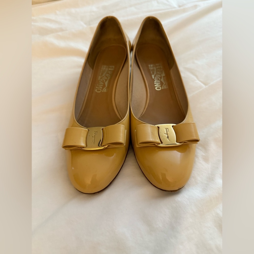 Salvatore Ferragamo Vara Patent Leather Pumps